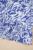 Floral Print Spaghetti Strap High Waist Dress