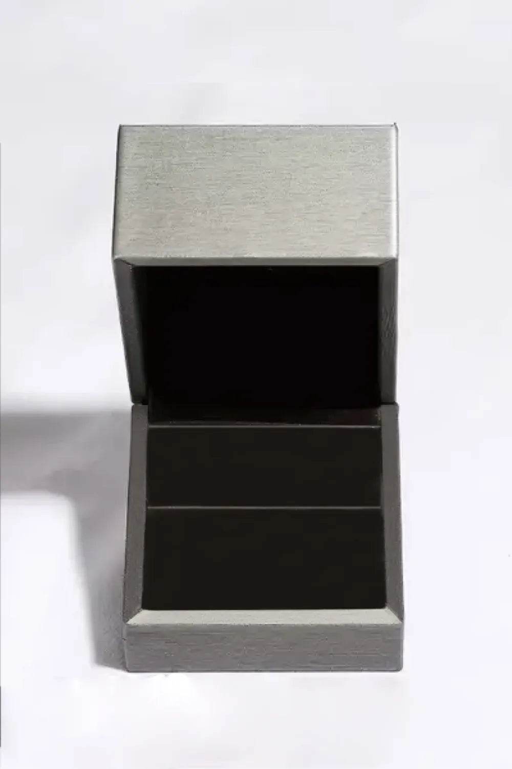 1 Carat Moissanite Ring in 925 Sterling Silver with Platinum-Plating, Gift Box Included - Store 42
