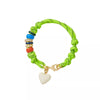 18K Gold-Plated Bead Rope Bracelet White onesize