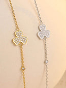 18K Gold-Plated Stainless Steel Zircon Bracelet - Elegant & Durable Fashion Jewelry - Store 42