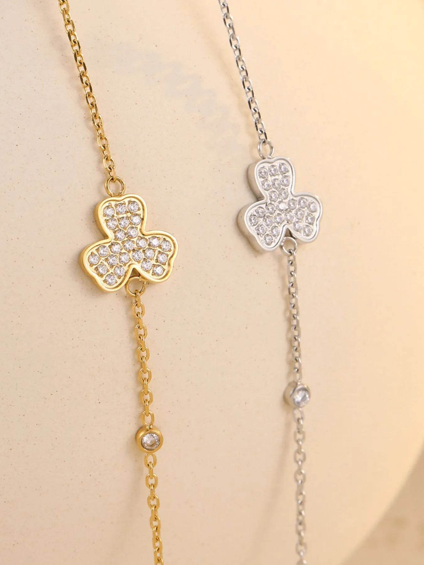 18K Gold-Plated Stainless Steel Zircon Bracelet - Elegant & Durable Fashion Jewelry - Store 42