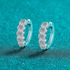 1 Carat Moissanite Zircon 925 Sterling Silver Huggie Earrings - Store 42