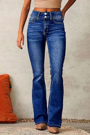 Cat Whisker Washed Bootcut Jeans Medium