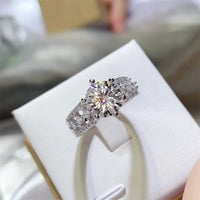 3 Carat 925 Sterling Silver Moissanite Ring