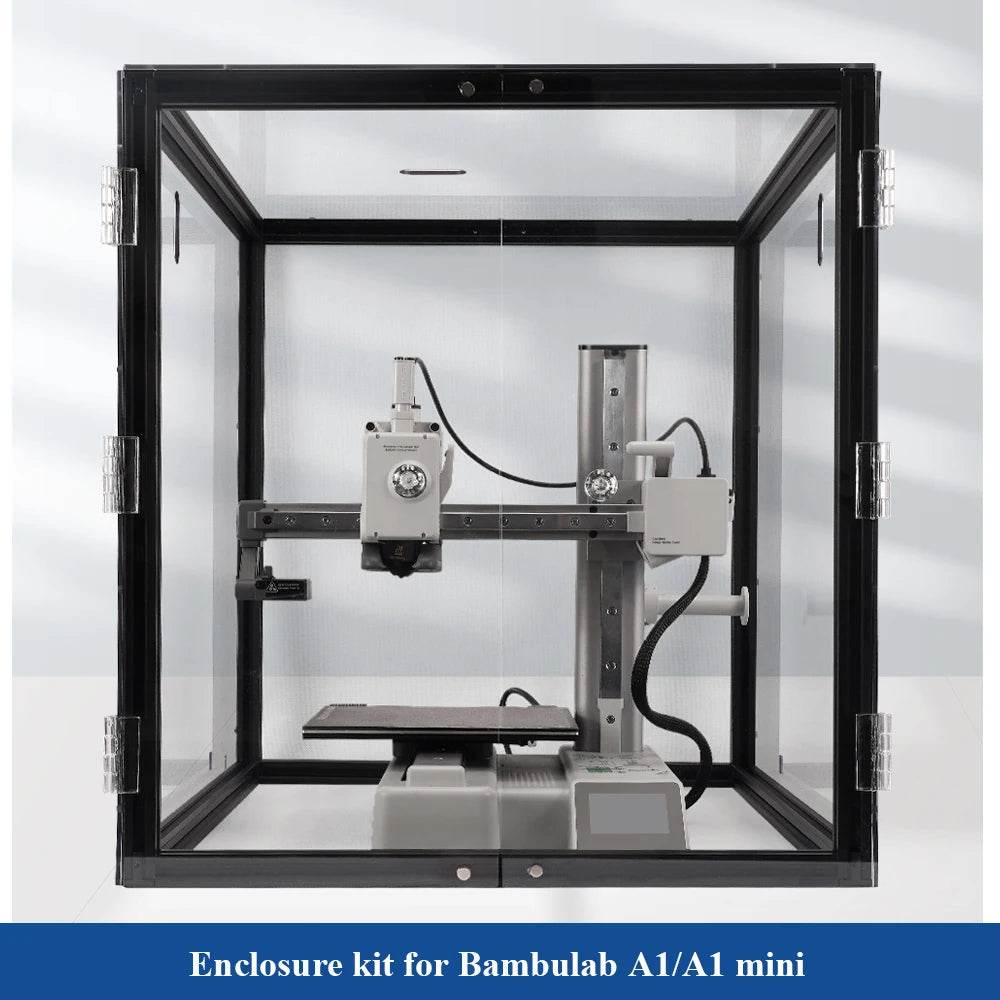 Bambu Lab A1 Mini Enclosure Kit - Clear Acrylic and PC Panel for 3D Printer Protection