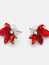 Elegant Alloy Rhinestone Flower Stud Earrings - Imported One Size, Perfect for Any Occasion - Store 42