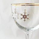 Elegant Silver-Plated Snowflake Earrings - Unique Alloy Jewelry for Winter Style - Store 42