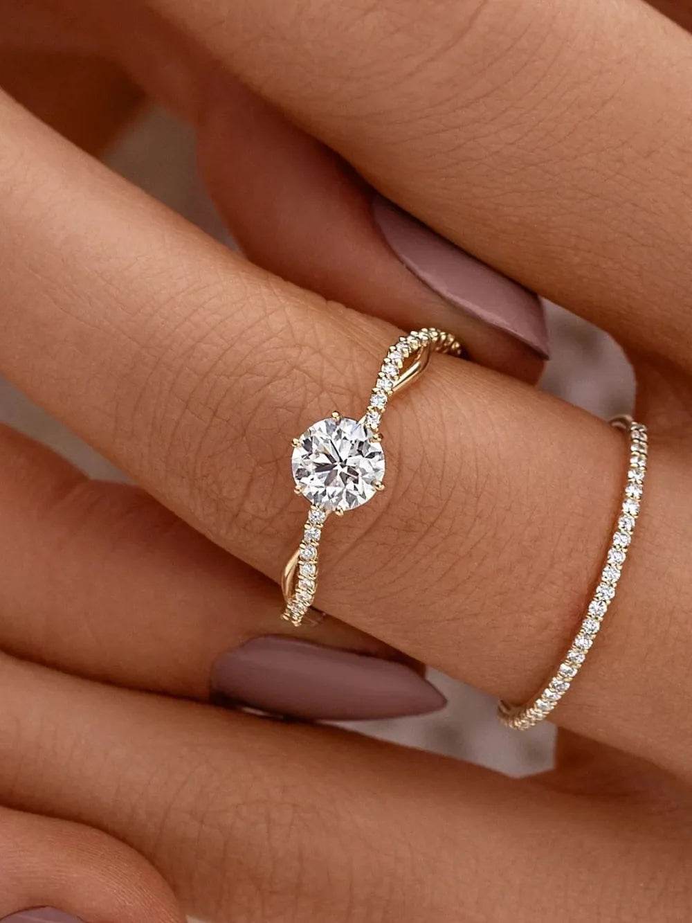 Elegant 925 Sterling Silver Ring with Inlaid Zircon – Luxury and Versatility for Every Occasion - Store 42