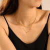 18K Gold-Plated Minimalist Necklace Style A One Size