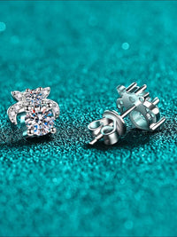 1 Carat Moissanite 925 Sterling Silver Stud Earrings - Store 42