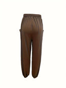 Drawstring Wide Leg Pants with Pockets