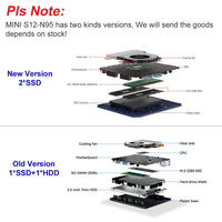 Beelink Mini S12 PC - 12th Gen Intel N95, 8GB RAM, 256GB SSD, 4K Streaming, Compact Design