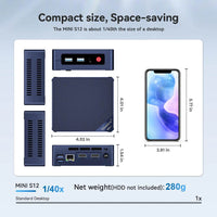 Beelink Mini S12 PC - 12th Gen Intel N95, 8GB RAM, 256GB SSD, 4K Streaming, Compact Design