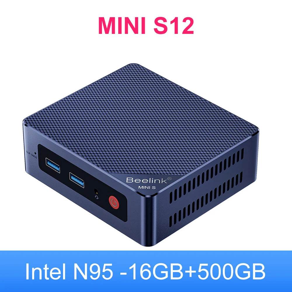 Beelink Mini S12 Pro PC | Intel N100 | 16GB RAM | 500GB Storage | Compact Desktop Solution N95 16G 500G United States