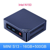 Beelink Mini S13 PC, Intel N150, 16GB DDR4 RAM, 500GB SSD, Compact Design for Home Office & Streaming N150 16G 500G United States