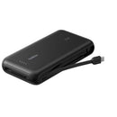 Belkin 20,000mAh Power Bank with Integrated Cable and 30W Output - Sleek Black Design Default Title