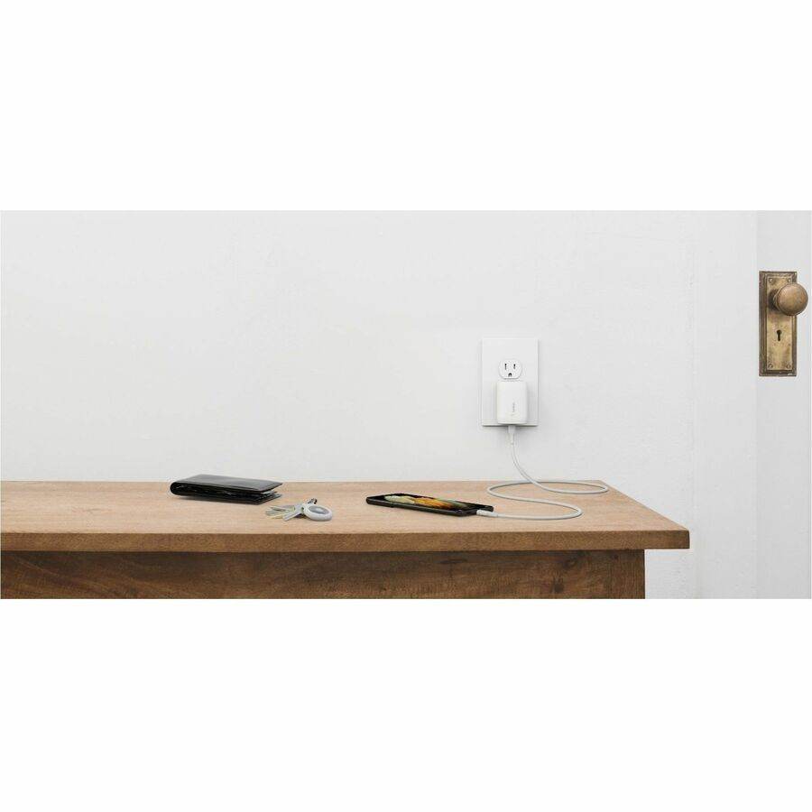 Belkin 30W USB-C PD Charger with 3.3ft Cable | Fast Charging & Compact Design | PPS Technology - Store 42