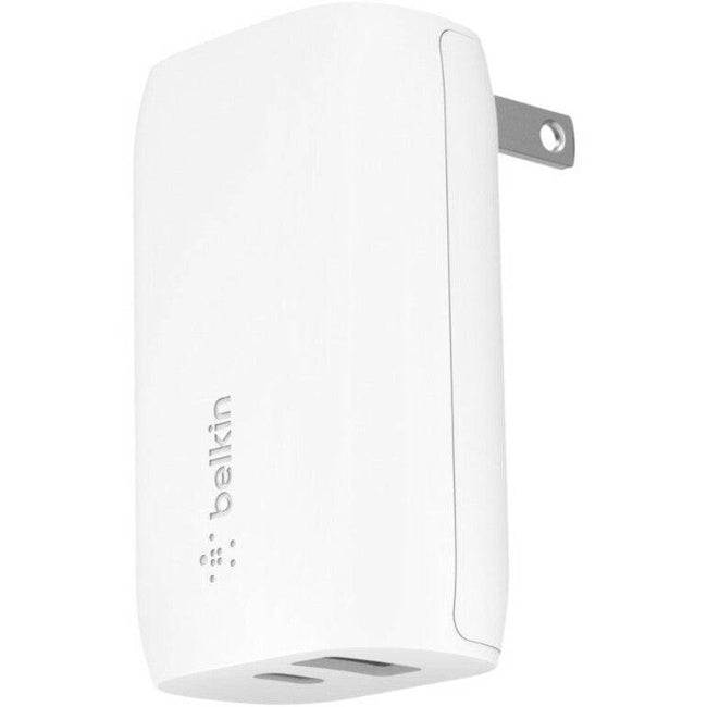 Belkin 37W Dual USB-C & USB-A Wall Charger - Fast Charge for iPhone & Samsung Devices
