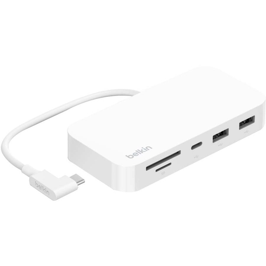 Belkin 6-in-1 USB-C Hub with Mount - 10Gbps Multiport Dock for iMac, PC & MacBook, Black Default Title