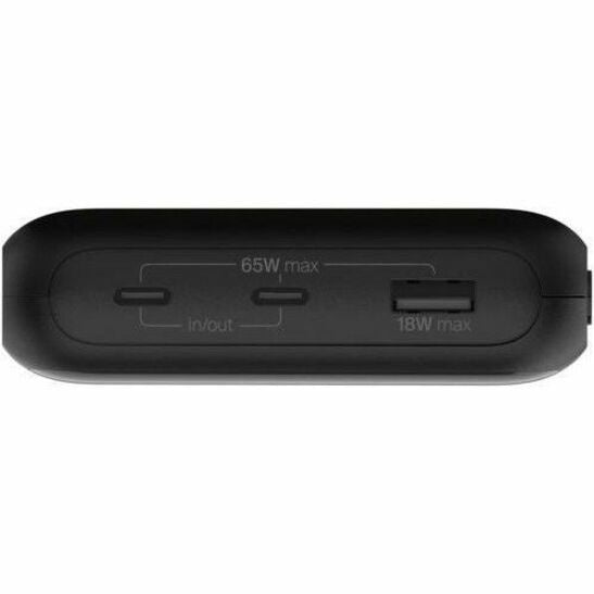 Belkin 65W 3-Port USB-C Power Bank 20K mAh - Laptop Charger with Full Color Display