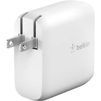 Belkin 68W BoostCharge GaN Fast Charger with Dual USB-C Ports & 6.6ft Cable - Compact & Efficient - Store 42