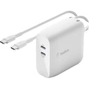 Belkin 68W BoostCharge GaN Fast Charger with Dual USB-C Ports & 6.6ft Cable - Compact & Efficient - Store 42