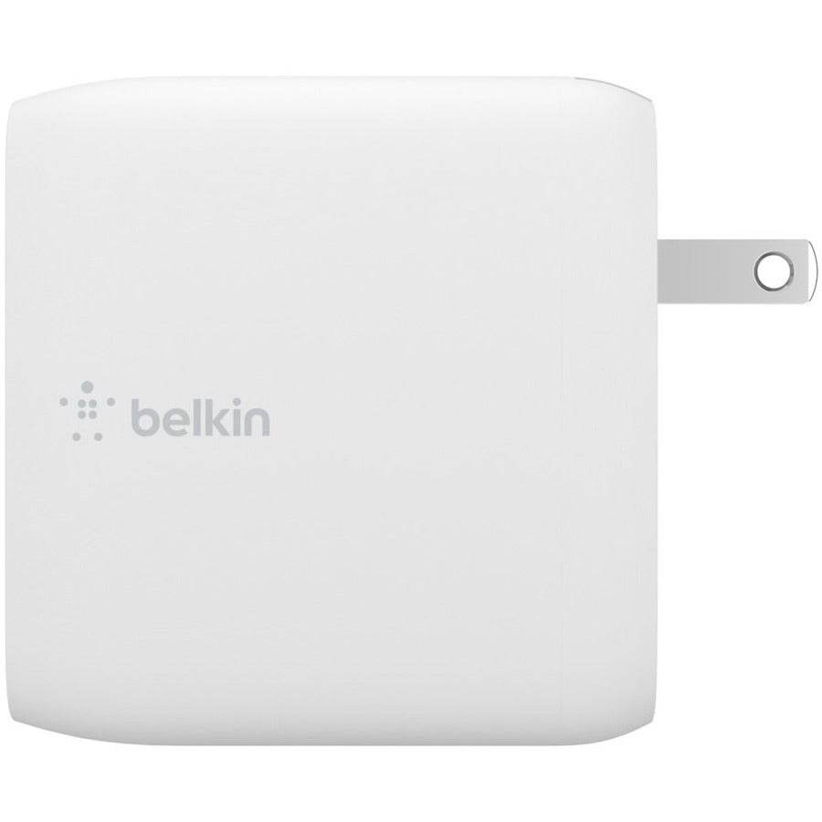 Belkin 68W BoostCharge GaN Fast Charger with Dual USB-C Ports & 6.6ft Cable - Compact & Efficient - Store 42
