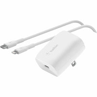 Belkin BoostCharge 20W USB-C Wall Charger with Cable, Fast Charging for iPhone & Samsung, Travel-Friendly - Store 42
