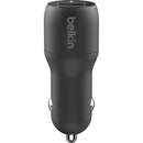 Belkin BoostCharge 24W Dual Port Car Charger - Fast Charge 2 Devices Simultaneously - Store 42