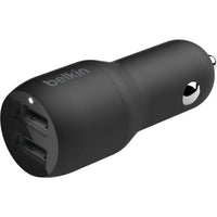 Belkin BoostCharge 24W Dual USB-A Car Charger with 1M USB-A to USB-C Cable for Fast Charging - Store 42
