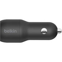 Belkin BoostCharge 24W Dual USB-A Car Charger with 1M USB-A to USB-C Cable for Fast Charging - Store 42