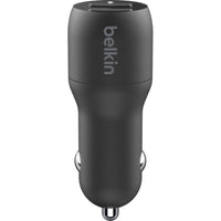Belkin BoostCharge 24W Dual USB-A Car Charger with 1M USB-A to USB-C Cable for Fast Charging - Store 42