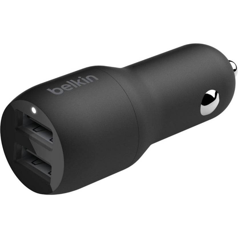 Belkin BoostCharge 24W Dual USB Car Charger with 1M Lightning Cable - Fast Charging on the Go - Store 42
