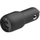 Belkin BoostCharge 37W Dual Car Charger - 25W USB-C & 12W USB-A Ports, Includes USB-C to Lightning Cable - Store 42