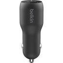 Belkin BoostCharge 37W Dual Car Charger - 25W USB-C & 12W USB-A Ports, Includes USB-C to Lightning Cable - Store 42