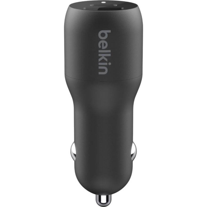 Belkin BoostCharge 37W Dual Car Charger - 25W USB-C & 12W USB-A Ports, Includes USB-C to Lightning Cable - Store 42