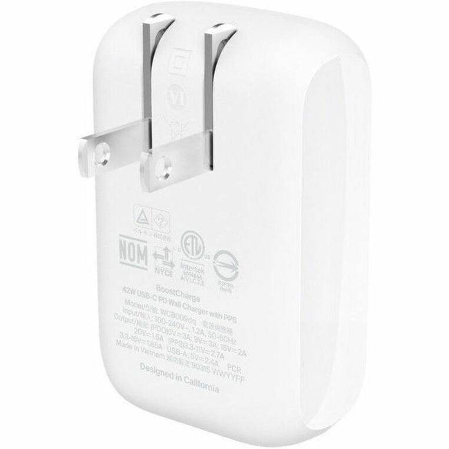 Belkin BoostCharge 42W Dual USB-C Wall Charger, Fast Charging for iPhone & Galaxy Devices