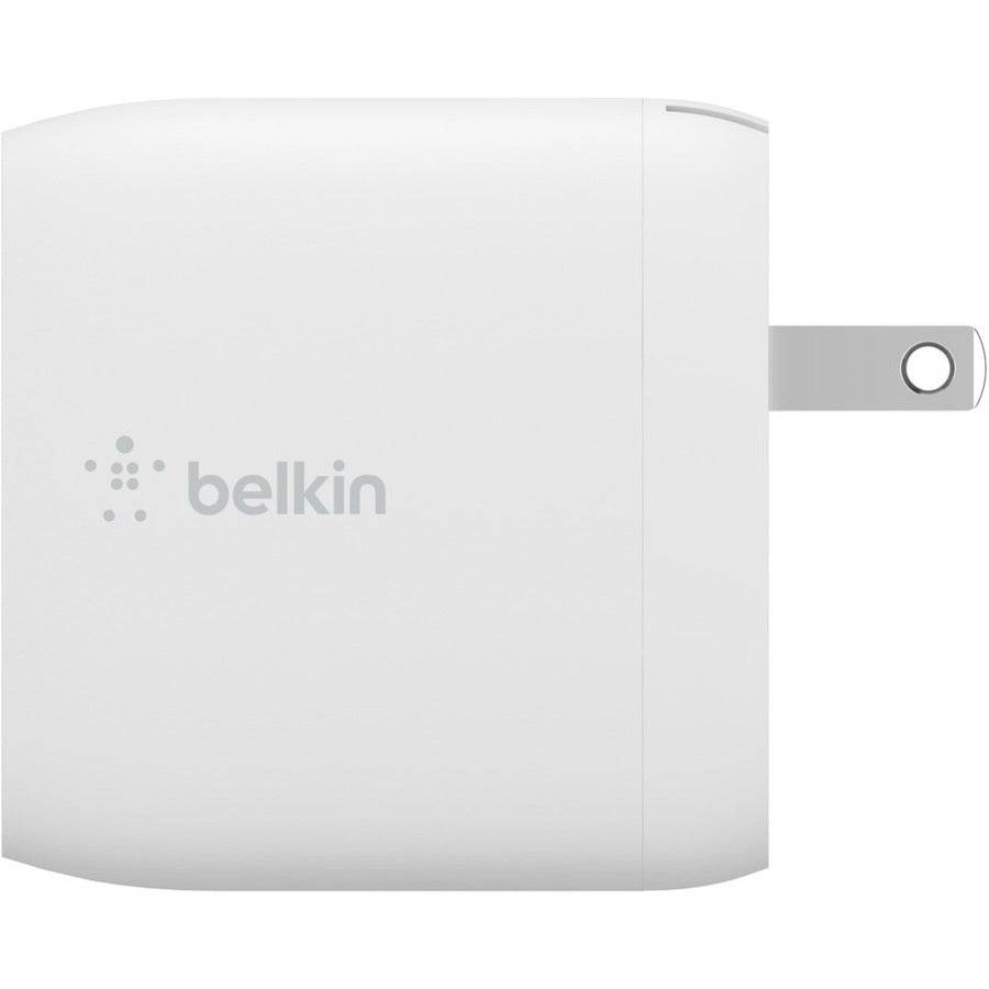 Belkin BoostCharge Dual USB-A Wall Charger 24W with 1M Lightning Cable - Fast Charge for Two Devices - Store 42