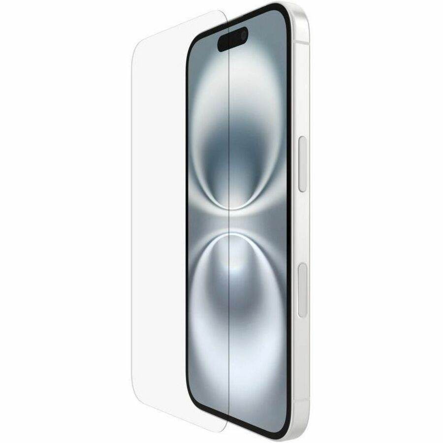 Belkin InvisiGlass Tougher Glass Screen Protector for iPhone 16 - Scratch Resistant & Impact Shield