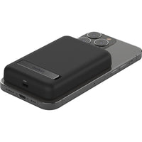 Belkin MagSafe Power Bank 5K - 5000mAh Wireless Charging with Kickstand - Compact & Stylish White
