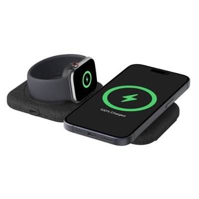 Belkin Qi2 Magnetic Wireless Travel Pad | 2-in-1 Foldable Design | Sleek Black Finish