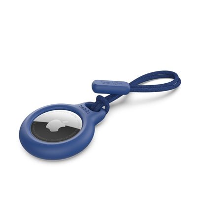 Belkin TwistLock AirTag Holder Strap with ScratchGuard - Blue - Elegant & Secure Design
