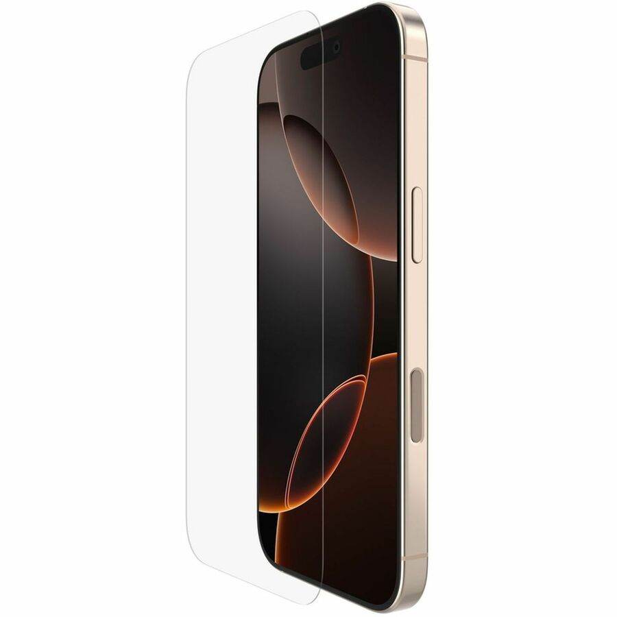 Belkin UltraGlass 2 Screen Protector for iPhone 16 Pro - 2.7X Stronger, Clear, Antimicrobial