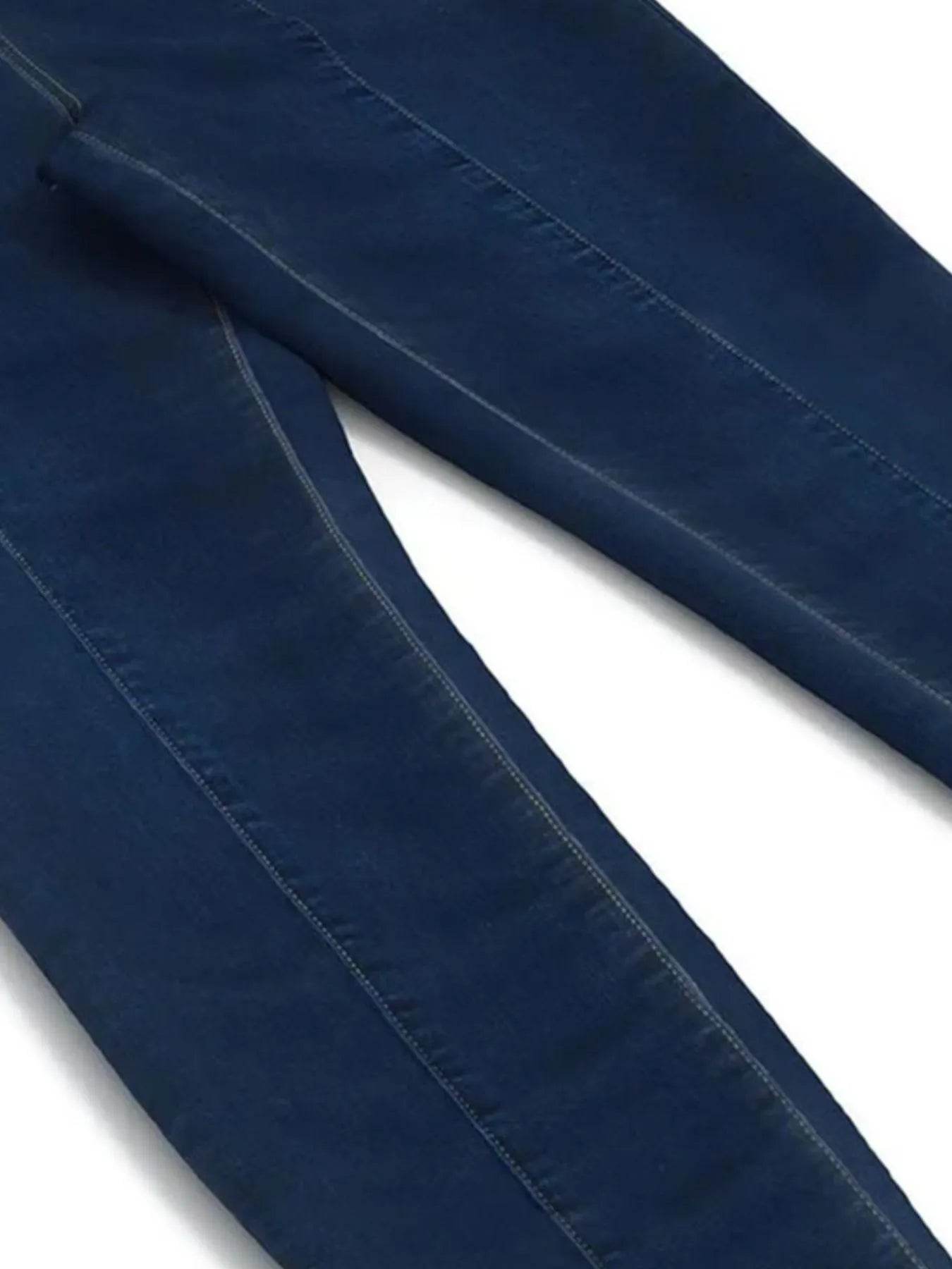 Full Size High-Waisted Double-Breasted Skinny Jeans Plus Size - Store 42