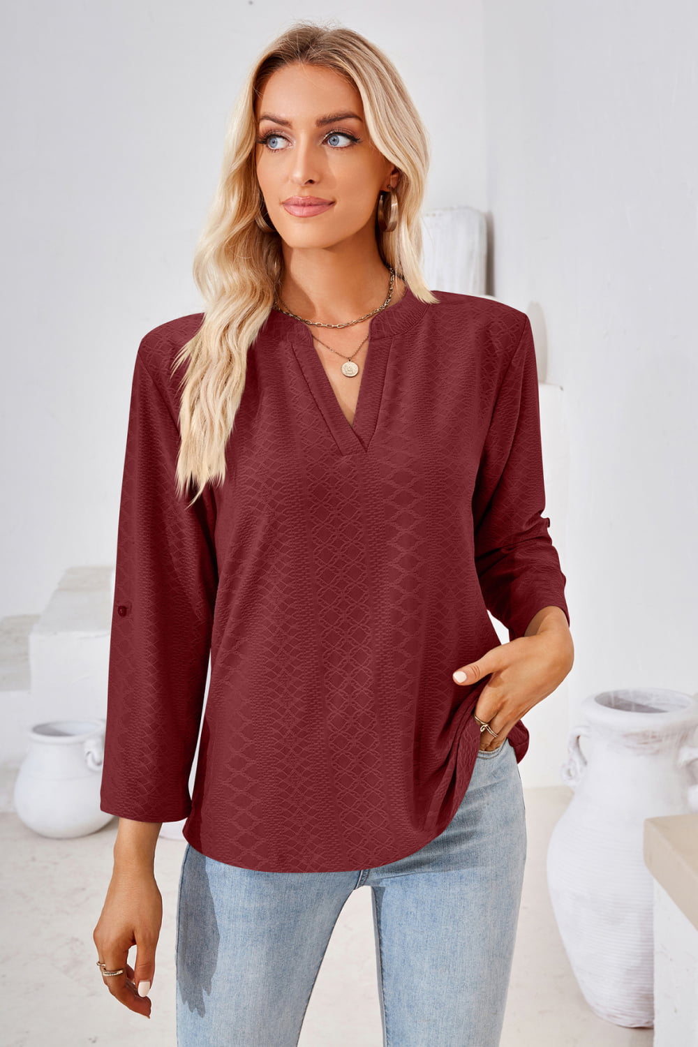 Burgundy / S