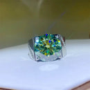 10 Carat Moissanite 925 Sterling Silver Signet Ring - Store 42