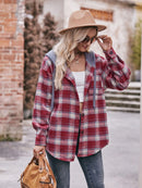 Oversized Plaid Button Up Shacket