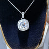 5 Carat Moissanite 925 Sterling Silver Necklace Transparent One Size