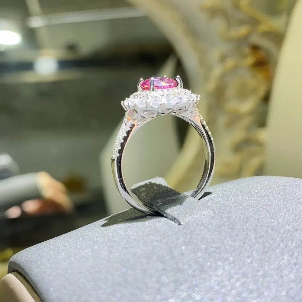 1 Carat Moissanite Zircon 925 Sterling Silver Ring - Store 42