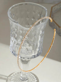 Elegant 18K Gold-Plated Stainless Steel Necklace with Zircon Inlay - Timeless Jewelry Piece - Store 42